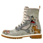 Bunte Boots mit schönen Motiven und kreativen...